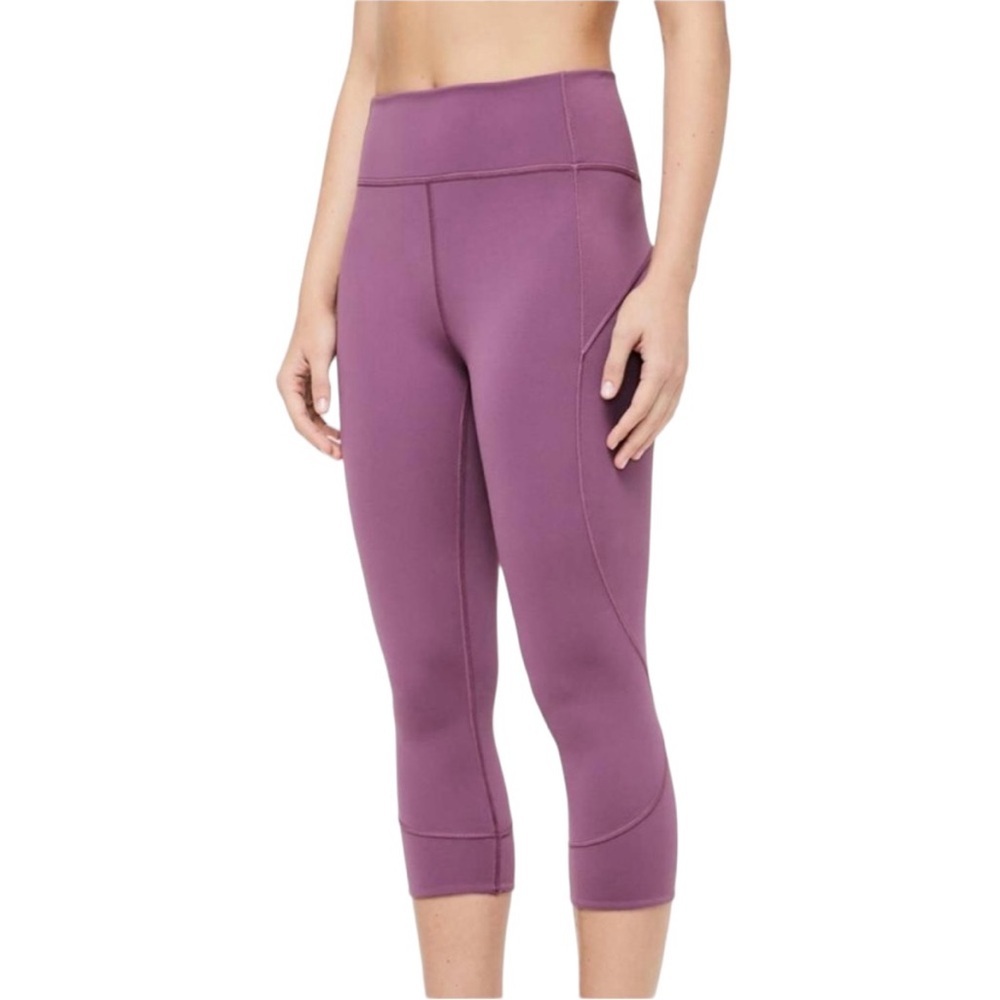 Lululemon Cropped Leggings 6 Plum